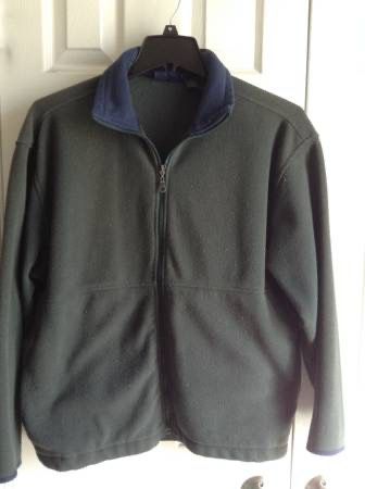Fleece Fall Light Winter Jacket - Olive Green - Unisex - Small-medium