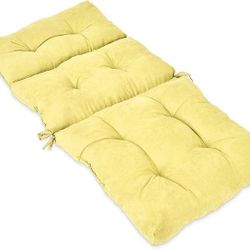 Indoor/Outdoor High Back Chair Cushion, Non-Slip Rocking Chair Pad Set, Patio Wicker Seat Cushion Tufted Pillow, Spring/Summer Seasonal Swing Glider S