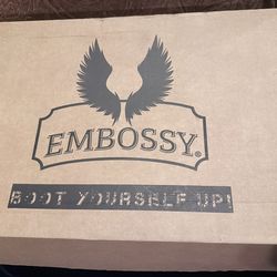 Embossy leather boots  size 44 / M 10.5,, custom made boots are. Cucc