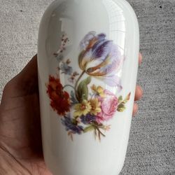 ERPHILA Floral Vase with Gold Trim Made In Germany