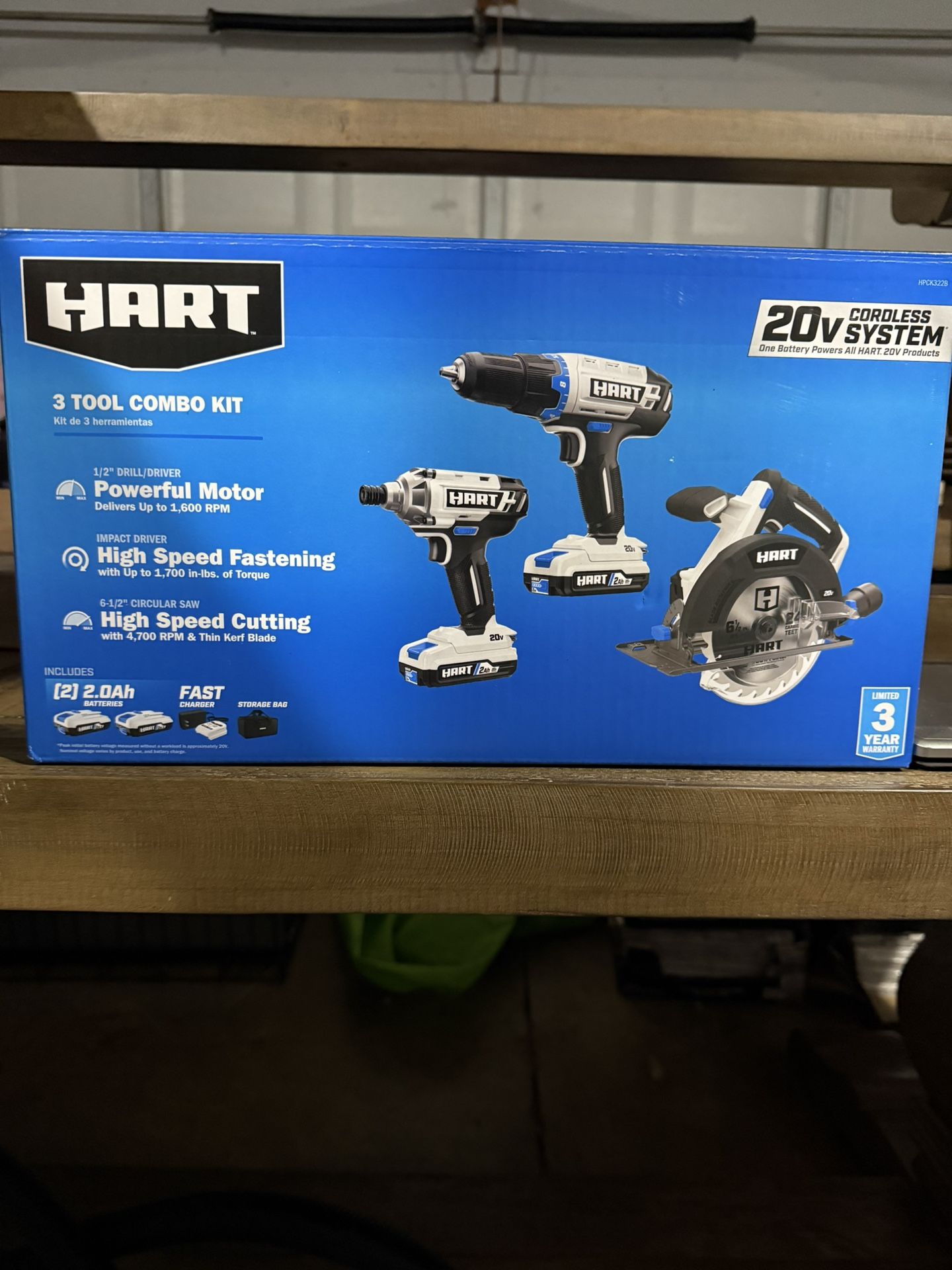 Hart 3 Tool Combo Kit