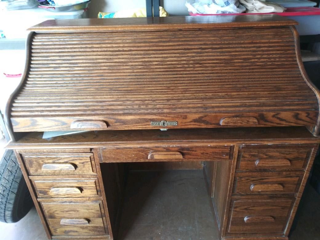 Oak crest roll top desk for Sale in Glendale, AZ OfferUp
