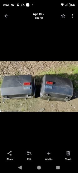 Set of original hard-shell saddlebags for a Kawasaki Concours ZG100