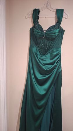 Emerald green dress