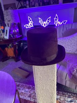 Brown Velvet Top Hat