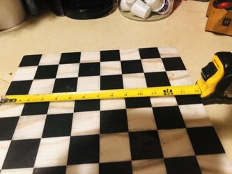 Marble checker board.