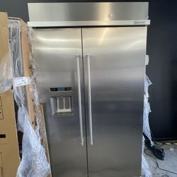 Kitchen Aid 48” Built In Refrigerator In Stainless Steel  