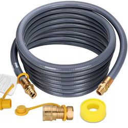 50FT 3/4" ID Natural Gas Hose with Quick Connect 3/4" ID Natural Gas Hose with