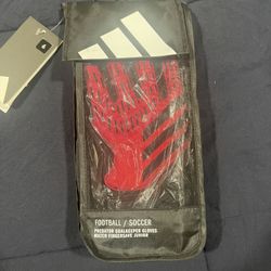 Addidas Predator Match FINGERSAVE Junior Size 6 Goalie Gloves ~pink Black~NEW
