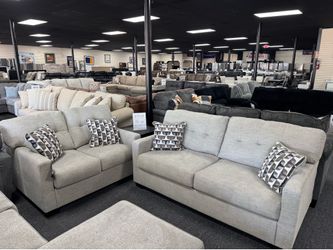 Fabric Sofa & Loveseat. 🚚WE DELIVER🚚