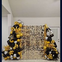 Gold Sequin Shimmer Wall Backdrop