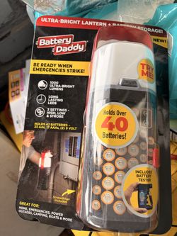 Battery daddy: ultra bright lantern + Battery storage: pick up only