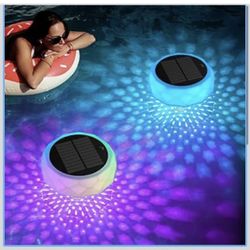 Solar Floating Pool Lights (2-Pack)