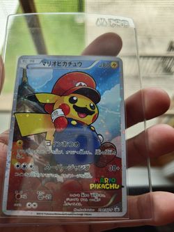 Mario & Luigi Pikachu Pokemon Cards
