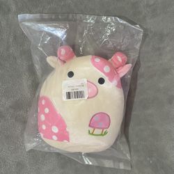 Pink Mushroom Cow Plushy