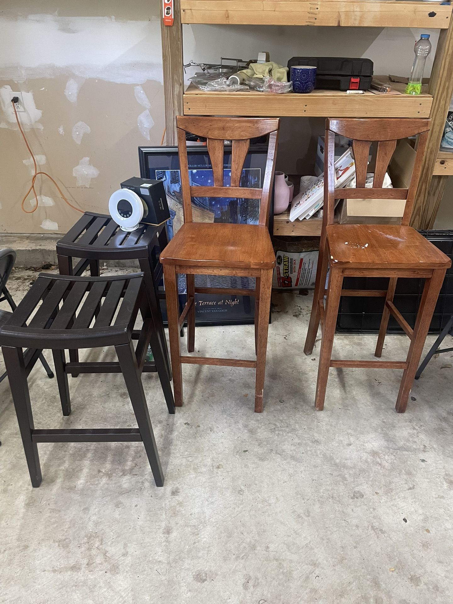 Bar Stools, 2 Sets Of 2