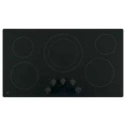 GE 36 in. 5 Burner Element Radiant Electric Cooktop Built-in Knob Control in 