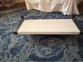 Set is 3 White Shelves with brackets.