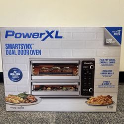 Dual Door Oven, Air Fry, Toast, Bake, Broil / Horno de doble puerta, freidora de aire, tostado