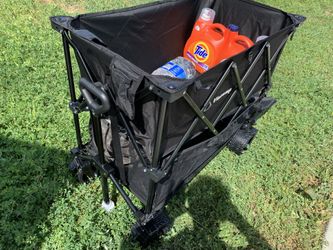 Heavy Duty Collapsible Wagon Cart – Double Storage – New $60