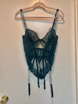 Victoria’s Secret Lace Teddy With Garters