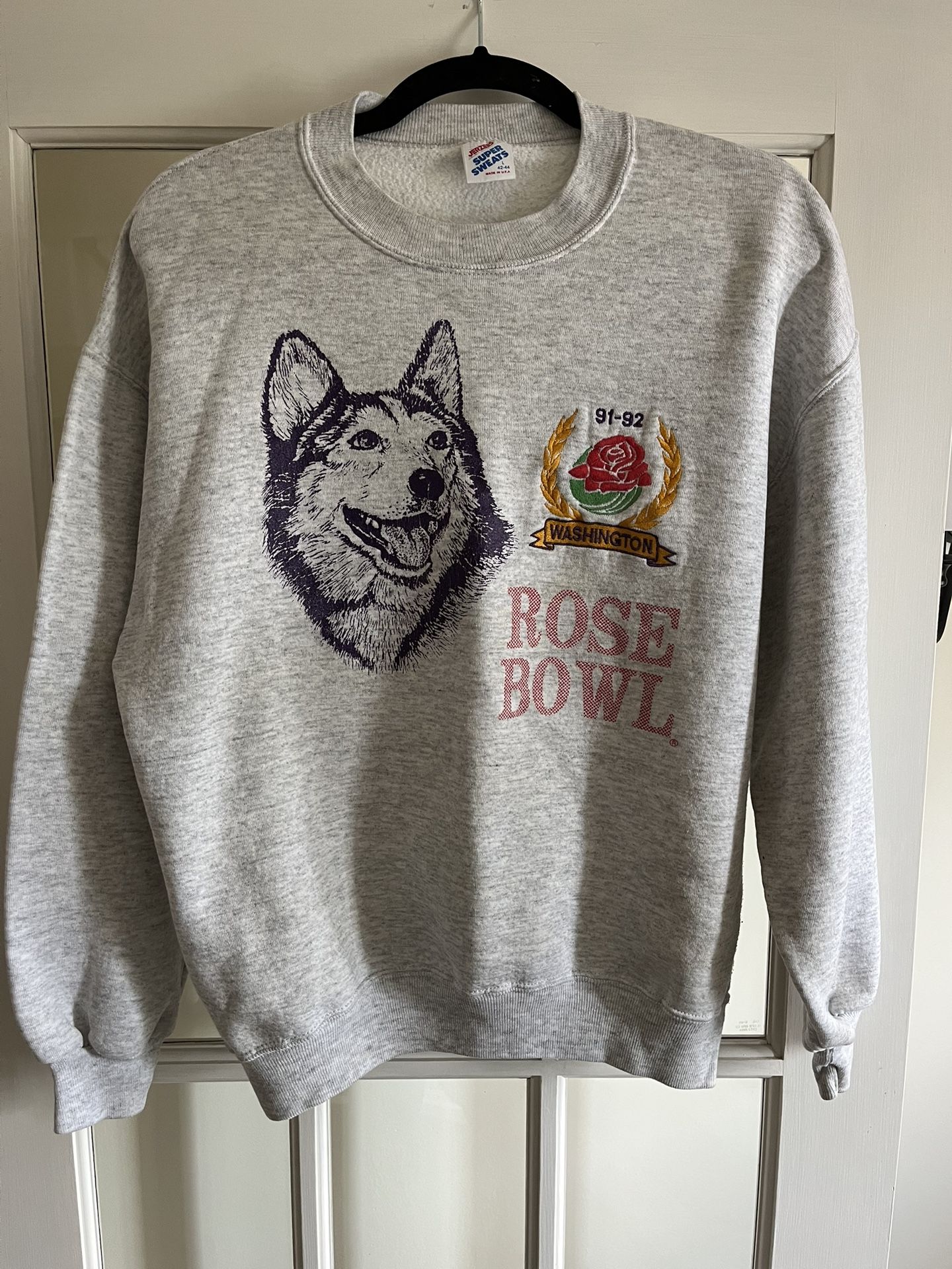 Vintage Washington Huskies 1991 Rose Bowl Crewneck Sweatshirt Size L