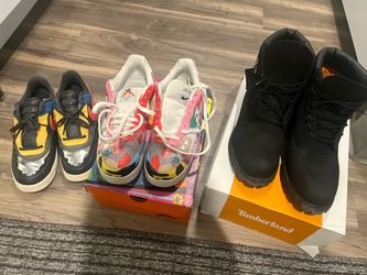 Size 10 af1s size 10.5 timbs Cant fit any pickup Far rockaway