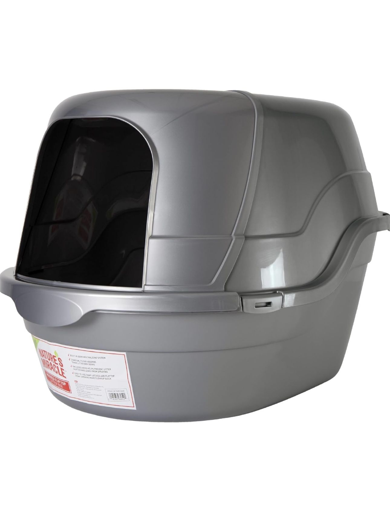 Nature’s most Miracle Hooded Flip Top Litter Box for Cats,