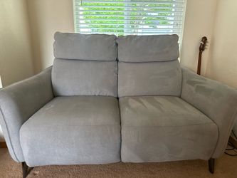 Modern Reclining Sofa Set w/ USB Ports – Clean, Comfortable, Matching Set