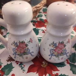 Bear, Sheep Salt Shaker Figurines 