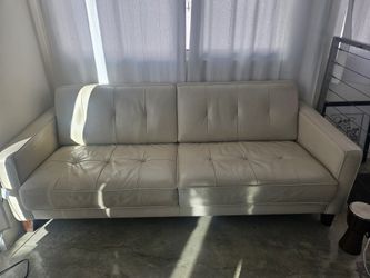 Faux Leather Sofa