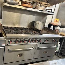 Commercial Double Oven With Grill