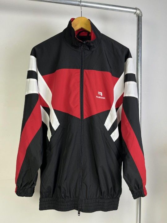 Balenciaga 23ss double hook patchwork sports jacket