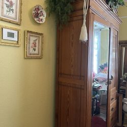 Closet Antique Dresser Cabinet 