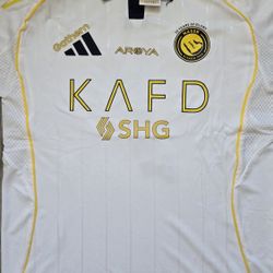 Al Nassr 2025/26 Third Kit, Cristiano Ronaldo 7, Player Version Size XL (Slim Fit)