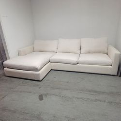 Free Local Delivery! High Fashion Off-white sectional cloud couch
