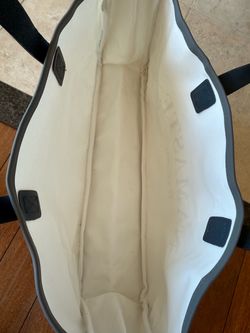 White canvas tote bag