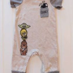 Star Wars Baby Boy Girl 0-3 Months Pants Romper Outfit Gender Neutral