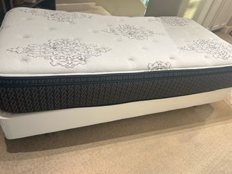 Twin size mattress and bed frame