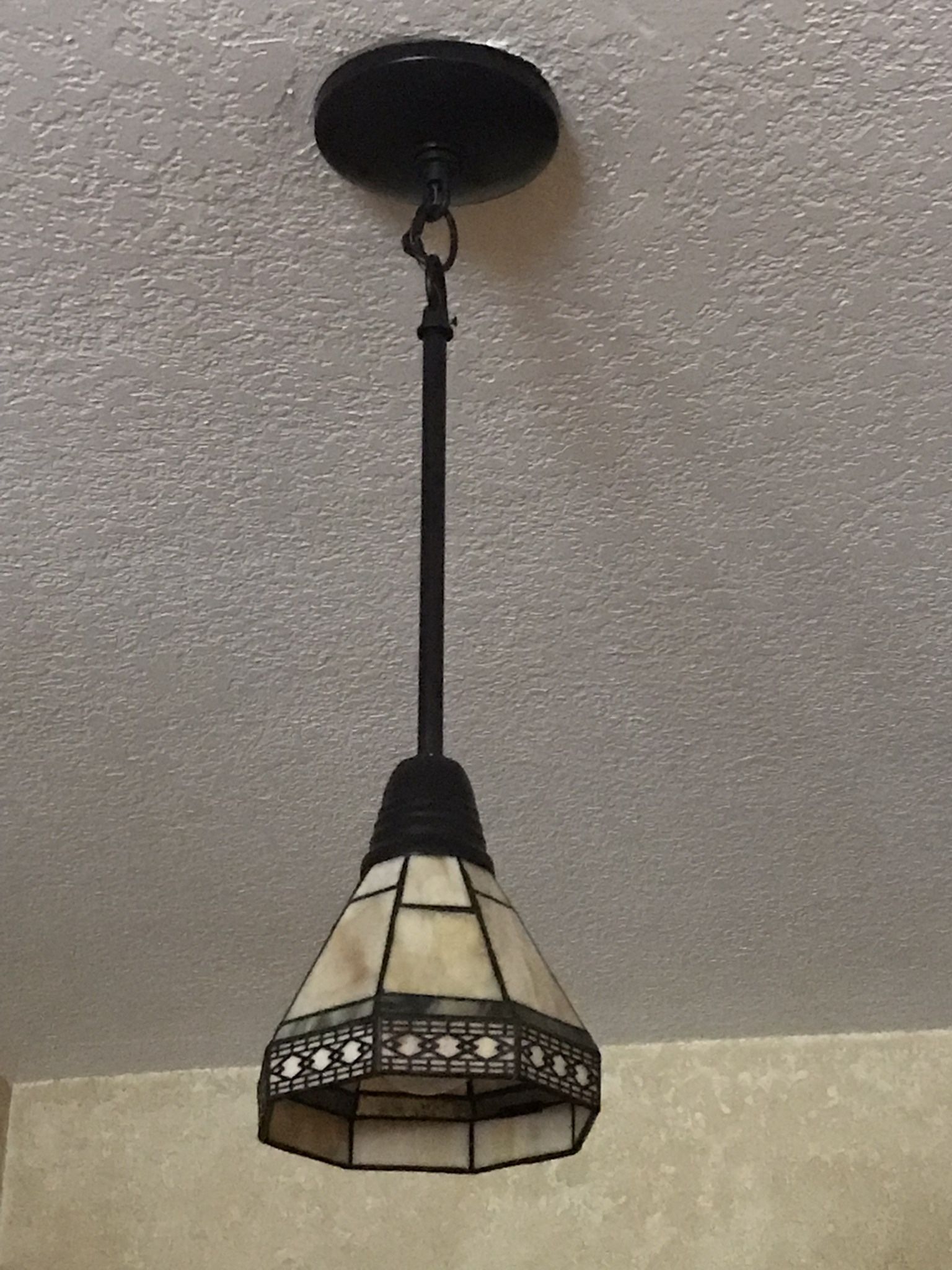 REDECORATING SALE Home Lighting CLASSIC Tiffany-Style STAINED GLASS PENDANT