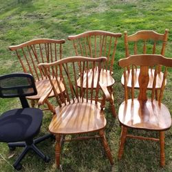 Wood Chairs 6