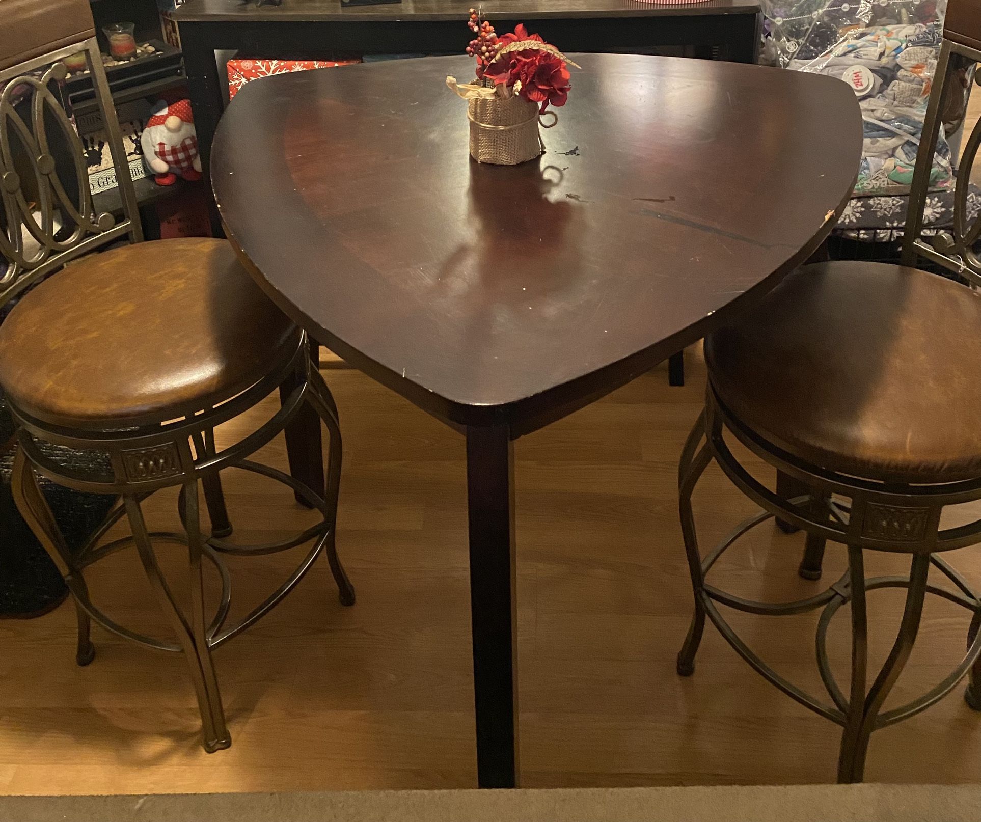 FREE Bar stool Height table And 2 Barstools FREE