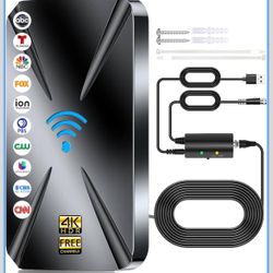 2025 Upgraded TV Antenna Indoor, 1800+ Miles Range Digital Antenna for Smart TV Indoor, HD Antenna