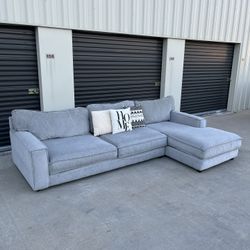Large Gray Sectional Couch. Delivery Available!