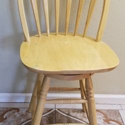 Swivel Wooden Chair.