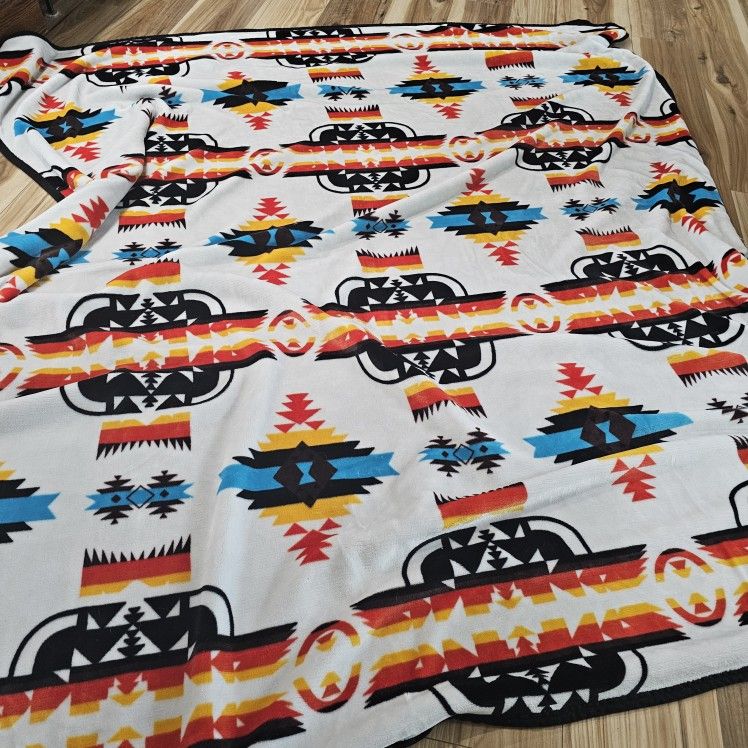 Two Serpa Blankets Full Size $30 Each Machine Washable Very Soft