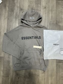 ESSENTIALS OATMEAL HOODIE SIZE M