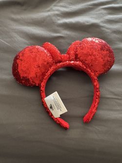 Disney Parks Minnie Mouse Ears – Red Sequin