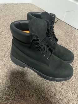 Timberland 6-Inch Premium Waterproof Boots Black Nubuck Size 10 No Box