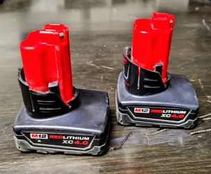Milwaukee M12 Batteries. 2-Pack.  4.0 mAh